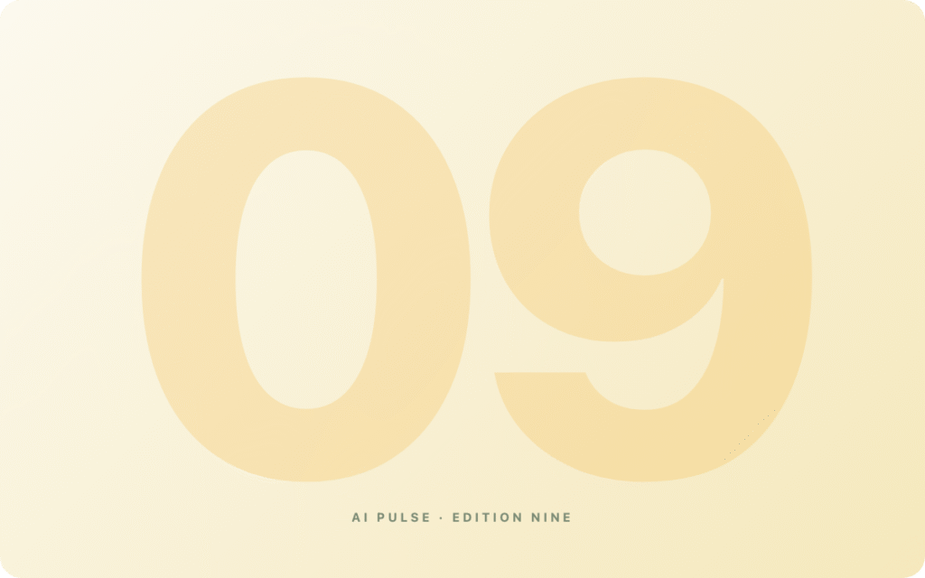 AI Pulse #9 cover — "The postmortem you'd want to read"
